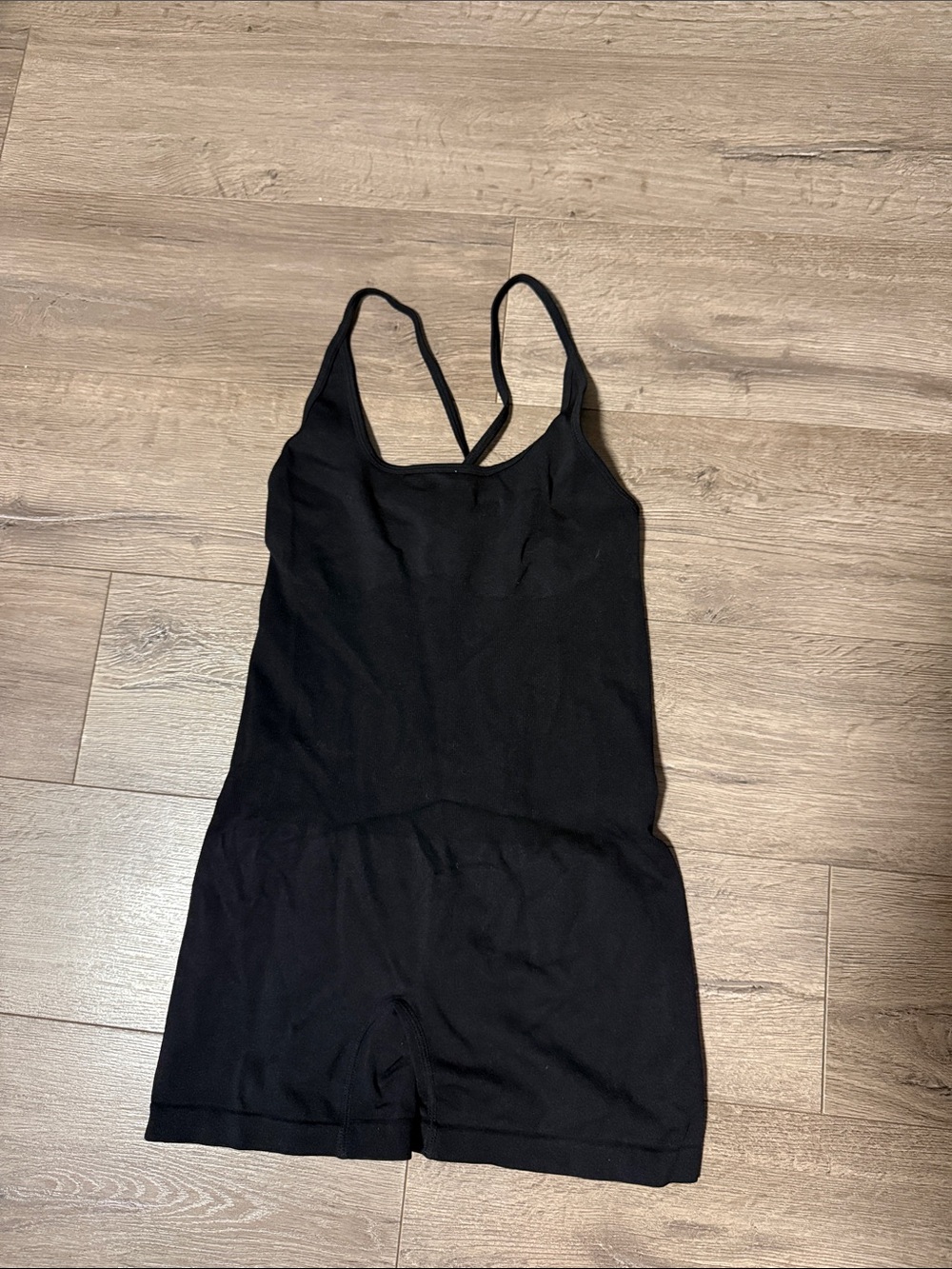 Black Seamless Women's Romper Bodysuit - Unknown Brand
